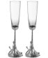Фото #1 товара White Orchid Toasting Flute Pair