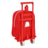 Школьный рюкзак с колесиками Sevilla Fútbol Club Красный (22 x 27 x 10 cm)