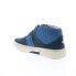TCG Annecy TCG-AW19-ANN-NVD Mens Blue Suede Lace Up Lifestyle Sneakers Shoes