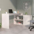 Фото #1 товара Dallas L-Shaped Home Office Desk, Two Shelves, Single Door Cabinet