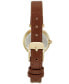Фото #3 товара Часы Anne Klein Brown Leather Strap Watch