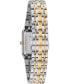 ფოტო #3 პროდუქტის Women's Futuro Diamond-Accent Two-Tone Stainless Steel Bracelet Watch 20.5x32mm, Created for Macy's