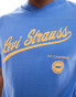 Фото #3 товара Levi's vneck atheltics script logo t-shirt in blue