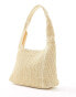 Glamorous straw tote bag in natural