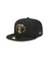 Фото #1 товара Men's Black Texas Rangers 2024 Armed Forces Day On-Field 59FIFTY Fitted Hat