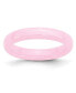 Ceramic Pink Polished Wedding Band Ring