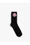 Basic Çiçekli Soket Çorap Işleme Detaylı