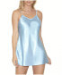 Фото #1 товара Ultra Soft Satin Lingerie Chemise with Adjustable Straps