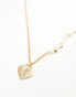 WFTW electric heartbreak pendant necklace in gold