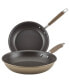 Фото #1 товара Advanced Home Hard-Anodized Nonstick Skillet Set, 2 Piece