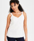 ფოტო #1 პროდუქტის Women's V-Neck Sleeveless Top