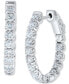 Фото #1 товара Diamond In & Out Hoop Earrings (2 ct. t.w.) in 14k White Gold