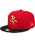 Men's Red, Black Houston Rockets Gameday Gold Pop Stars 59FIFTY Fitted Hat