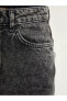 LCW Jeans Yüksek Bel Wideleg Cep Detaylı Kadın Rodeo Jean Pantolon