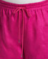 ფოტო #3 პროდუქტის Plus Size Modern Fit Seamed Linen Shorts