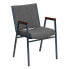 Фото #5 товара Hercules Series Heavy Duty Gray Fabric Stack Chair With Arms