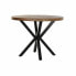 Обеденный стол DKD Home Decor Чёрный Натуральный Металл древесина акации 101 x 101 x 79 cm 100 x 100 x 76 cm