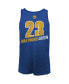 Men's Threads Draymond Green Royal Golden State Warriors Name and Number Tri-Blend Tank Top