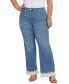 ფოტო #1 პროდუქტის Plus Size High Rise Bella Wide Leg Jeans