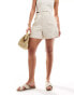 Фото #1 товара Abercrombie & Fitch Sloane linen blend short in beige