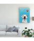 Фото #3 товара Victoria Coleman Party Dog V Canvas Art - 20" x 25"