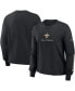 ფოტო #1 პროდუქტის Women's Black New Orleans Saints Boxy Long Sleeve T-Shirt