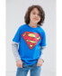 ფოტო #2 პროდუქტის Justice League Batman Superman The Flash 3 Pack Hang down Long Sleeve T-Shirts Toddler |Child Boys