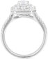 Diamond Emerald-Cut Double Halo Engagement Ring (2 ct. t.w.) in 14k White Gold