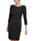 Фото #8 товара Women's 3/4-Sleeve Sheath Dress