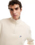 Parlez pantego quarter zip shirt in ecru