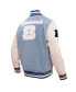 ფოტო #3 პროდუქტის Men's Denim Distressed Cincinnati Bengals Varsity Blues Full-Snap Varsity Jacket