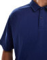 Фото #3 товара ASOS DESIGN oversized heavyweight polo in navy