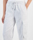 Juniors' High-Rise Wide-Leg Cargo Sweatpants