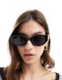 Фото #6 товара Reclaimed Vintage square cat eye sunglasses in black