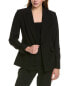 Elie Tahari Notch Collar One-Button Blazer Women's Black 4