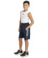 Фото #4 товара Big Boys AEROREADY Elastic-Waistband Graphic 3-Stripe Shorts