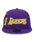 ფოტო #3 პროდუქტის Men's Purple Los Angeles Lakers Side Logo 9FIFTY Snapback Hat