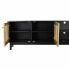 ТВ шкаф DKD Home Decor Чёрный Ель ротанг (160 x 65 x 38 cm)