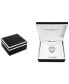 ფოტო #3 პროდუქტის Diamond Double Heart Halo 18" Pendant Necklace (1/4 ct. t.w.) in Sterling Silver & 14k Gold-Plate