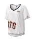 Women's White San Francisco Giants Perfect Game V-Neck T-shirt