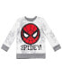 ფოტო #5 პროდუქტის Boys Spider-Man Fleece Sweatshirt and Pants Outfit Set to (2T - 14-16)