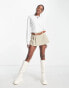 Фото #4 товара Weekday Essnence standard long sleeve top in white