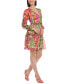 Фото #3 товара Women's Floral-Print Tiered Dress