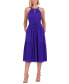 ფოტო #1 პროდუქტის Women's Cotton Sleeveless Eyelet Midi Dress