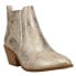 Фото #2 товара Corkys Potion Round Toe Chelsea Booties Womens Gold Casual Boots 80-0042-988