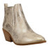 Фото #2 товара Corkys Potion Round Toe Chelsea Booties Womens Gold Casual Boots 80-0042-988