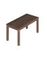 Фото #2 товара Albany 63" Rectangular Dining Table - Modern Solid Wood