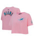 Фото #1 товара Women's Pink Miami Dolphins Cropped Boxy T-shirt