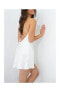 Women's Slip Dress - Short - Cowl Neck - Open Back - Silk Collection