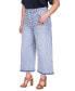 Фото #4 товара Plus Size Frayed-Hem Cropped Flare-Leg Jeans